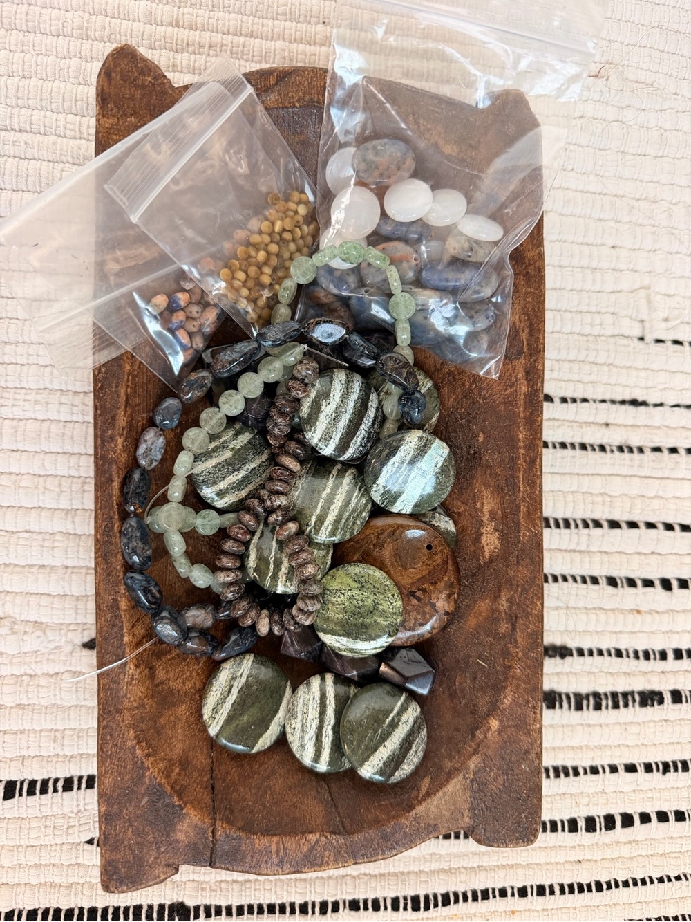 Natural Stone Bead Mix for jewelry making-